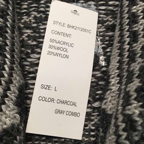 Design History NWT Grey wool Blend Cardigan Large - Picture 4 of 9